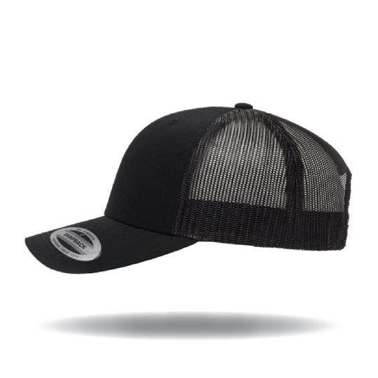 Taikee Golf Initial Black Curved Trucker