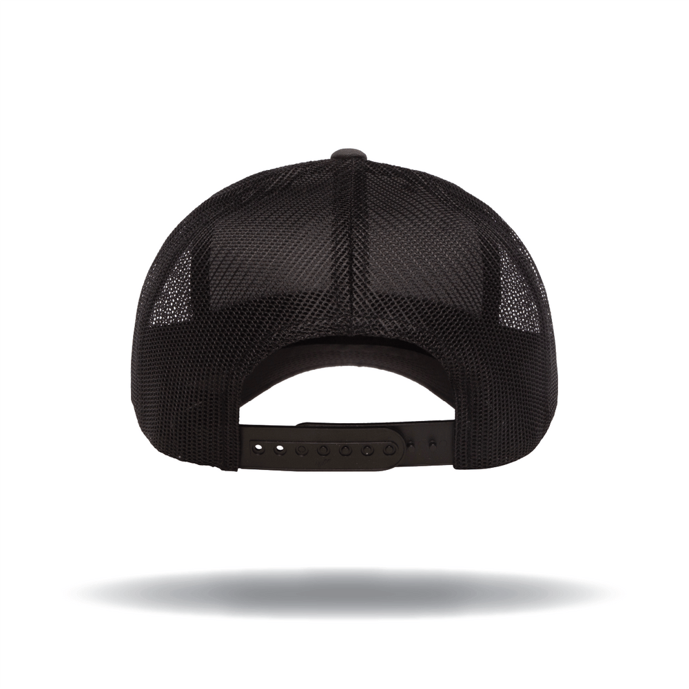 Taikee Golf Initial Charcoal/Black Curved Trucker