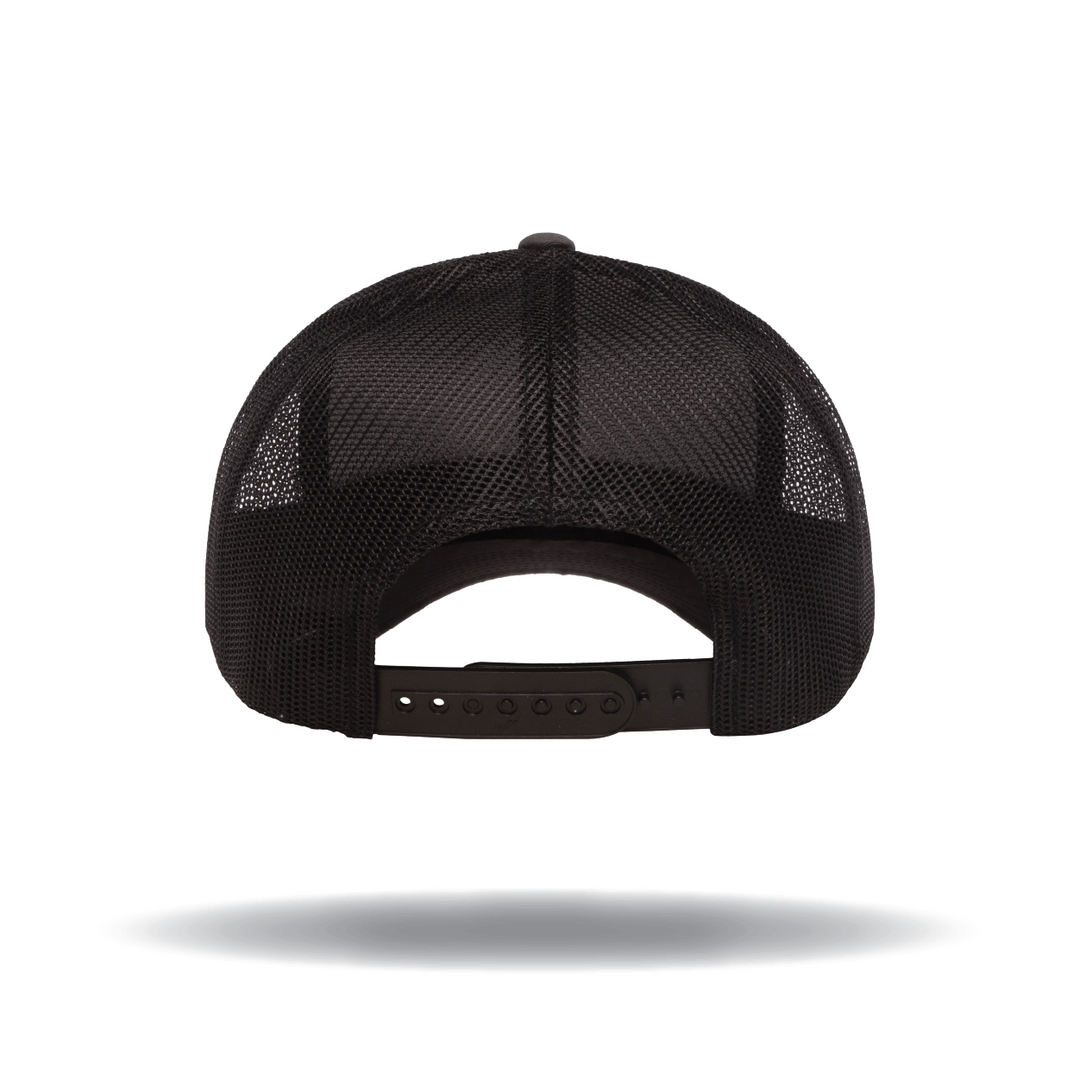 Taikee Golf Initial Charcoal/Black Curved Trucker