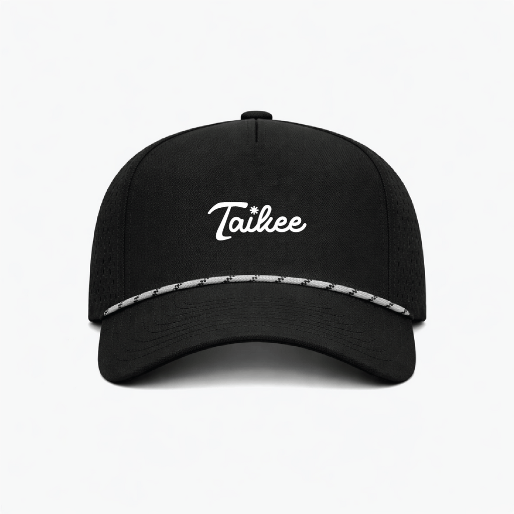 Taikee Golf Logo Black Rope Hat