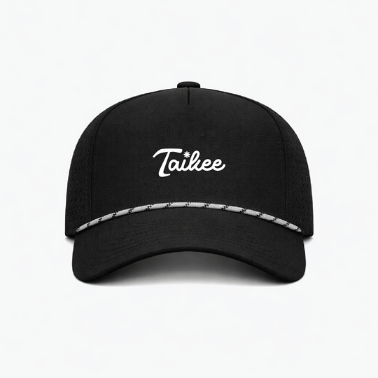 Taikee Golf Logo Black Rope Hat