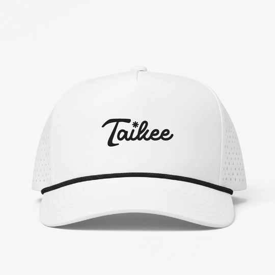 Taikee Golf Logo White Rope Hat