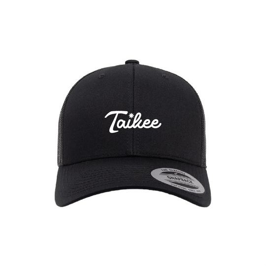 Taikee Golf Logo Black Curved Trucker