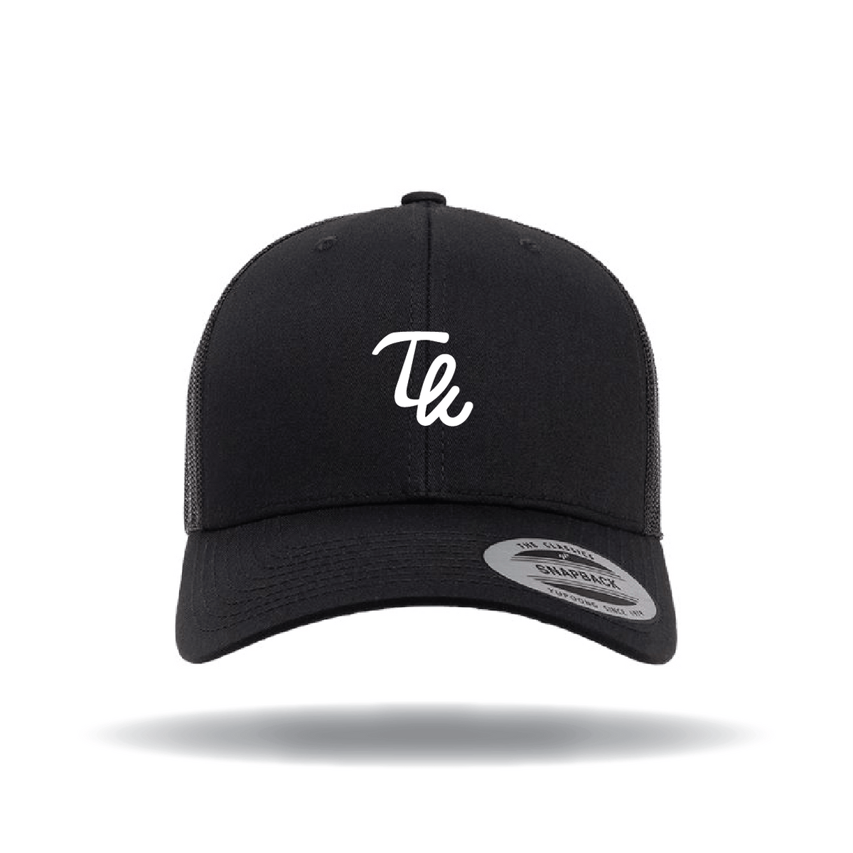 Taikee Golf Initial Black Curved Trucker